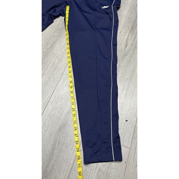 Y2K Retro Nike Classic Navy Blue White Track Pants Mens Large - Picture 6 of 6
